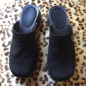 Chanel Vintage Suede Mules